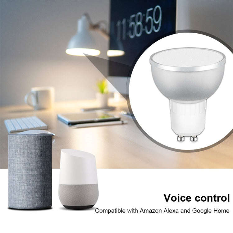 GU10 5W RGB Dimming WIFI Smart LED Light Bulb Energy Saving Light (Colorful Light)