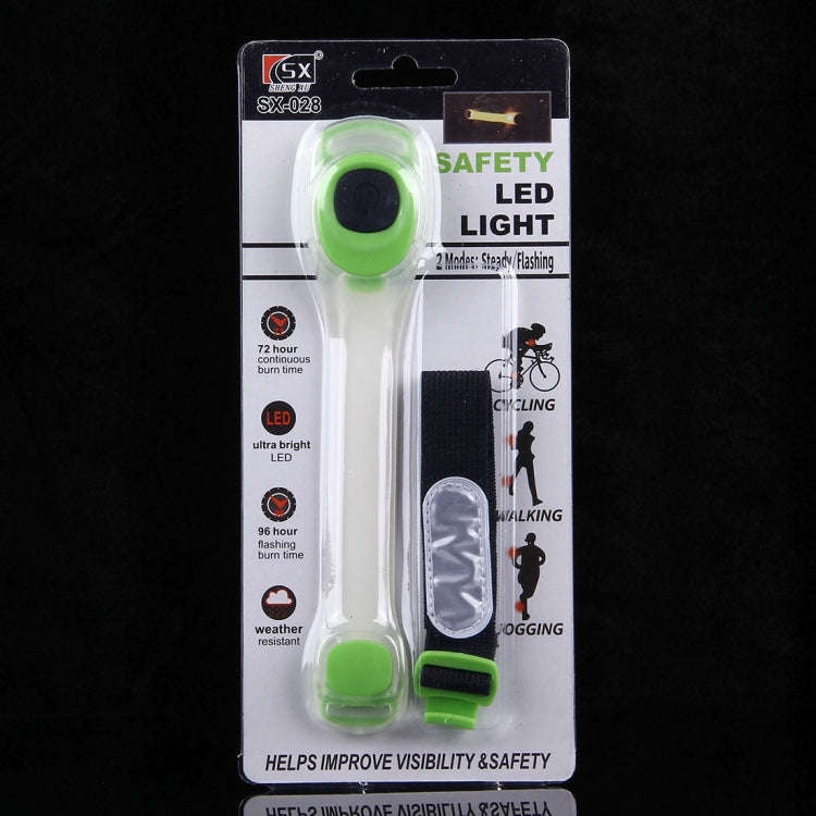 Night Run / Ride Safety LED Light Band, CR2032 Button Batteries Powered(Green)