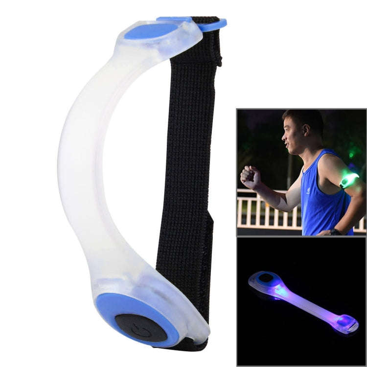 Night Run / Ride Safety LED Light Band, CR2032 Button Batteries Powered (Blue)