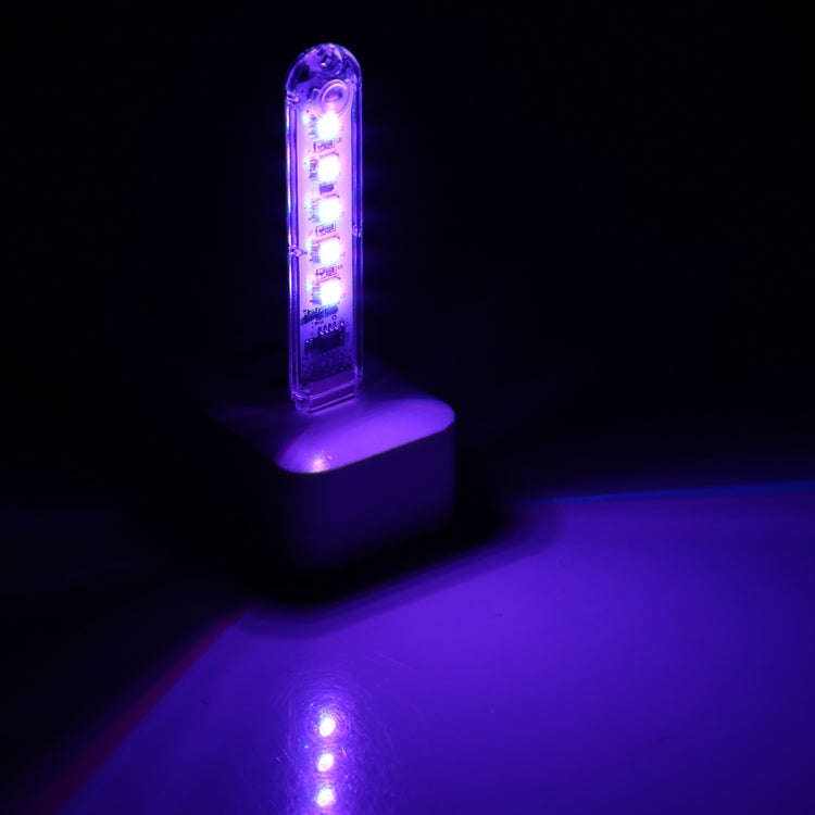 5V Colorful 5LEDs USB LED Light Portable Small Night Light with Switch
