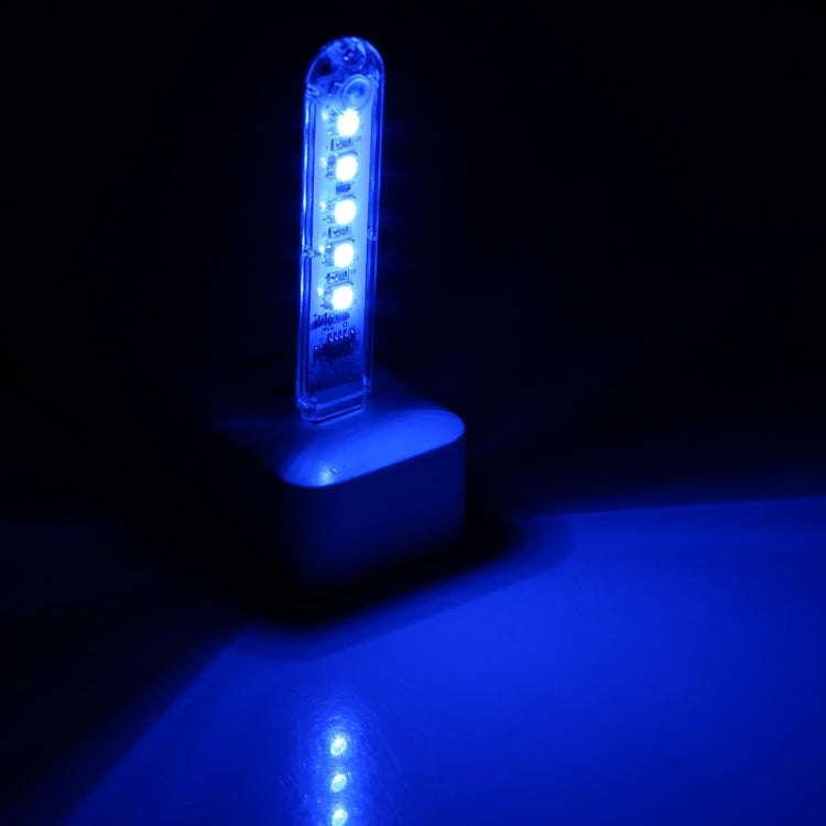 5V Colorful 5LEDs USB LED Light Portable Small Night Light with Switch