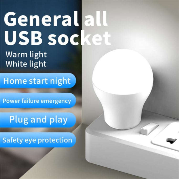 3 LEDs 5730 SMD USB LED Light Night Lamp Bulb, DC 5V (Warm White)