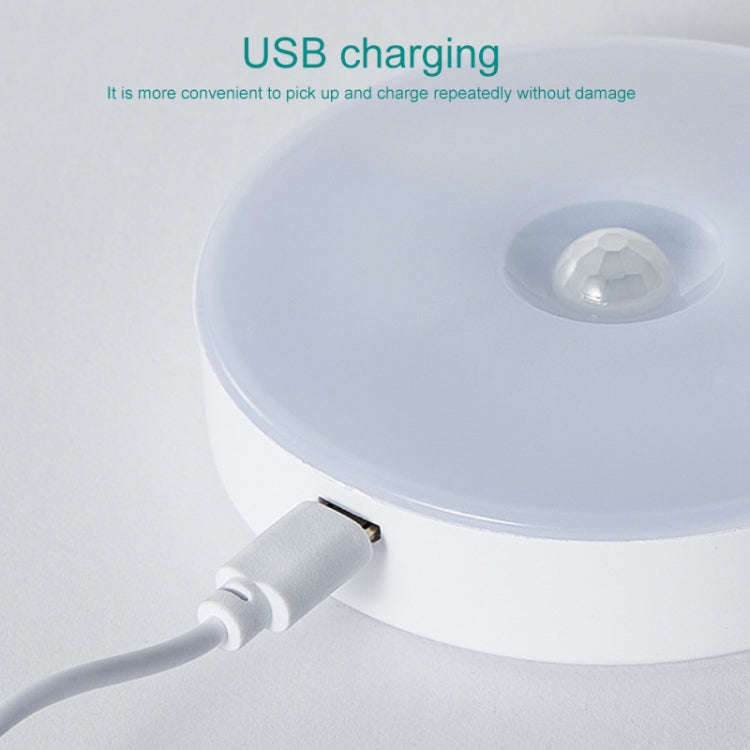 12W 6500K Round Shape Human Body Sensor LED Ceiling Light, AC 220V (White Light)
