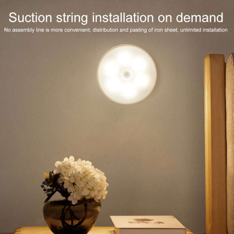12W 6500K Round Shape Human Body Sensor LED Ceiling Light, AC 220V (White Light)
