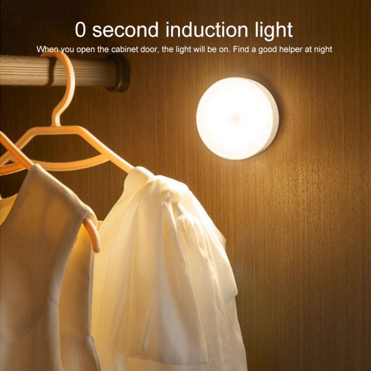 12W 6500K Round Shape Human Body Sensor LED Ceiling Light, AC 220V (White Light)