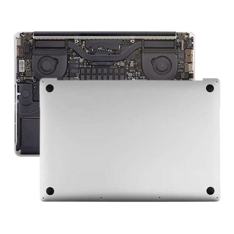Bottom Cover Case for Macbook Pro Retina 13.3 inch A1989 2018 2019 EMC3214 EMC3358(Silver)