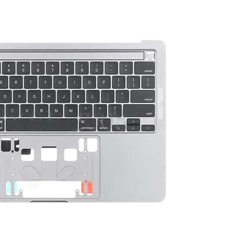 For MacBook Pro Retina 13 inch A2289 2020 C-side Cover + US Edition Key Board (Silver)