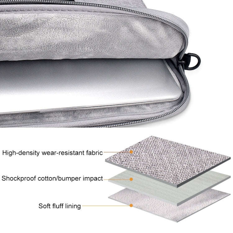 ST03S 15.6 inch Double Side Pockets Wearable Oxford Cloth Soft Handle Portable Laptop Tablet Bag(...