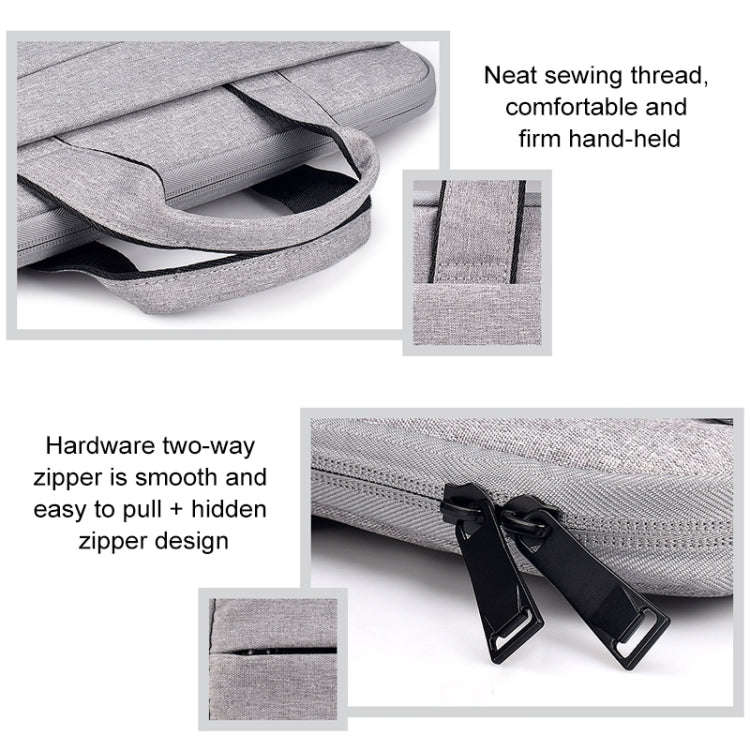 ST03S 15.6 inch Double Side Pockets Wearable Oxford Cloth Soft Handle Portable Laptop Tablet Bag(...