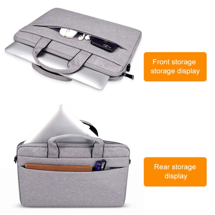 ST03S 15.6 inch Double Side Pockets Wearable Oxford Cloth Soft Handle Portable Laptop Tablet Bag(...