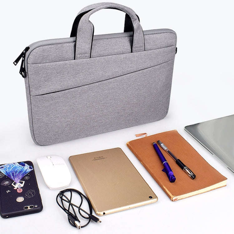 ST03S 15.6 inch Double Side Pockets Wearable Oxford Cloth Soft Handle Portable Laptop Tablet Bag(...