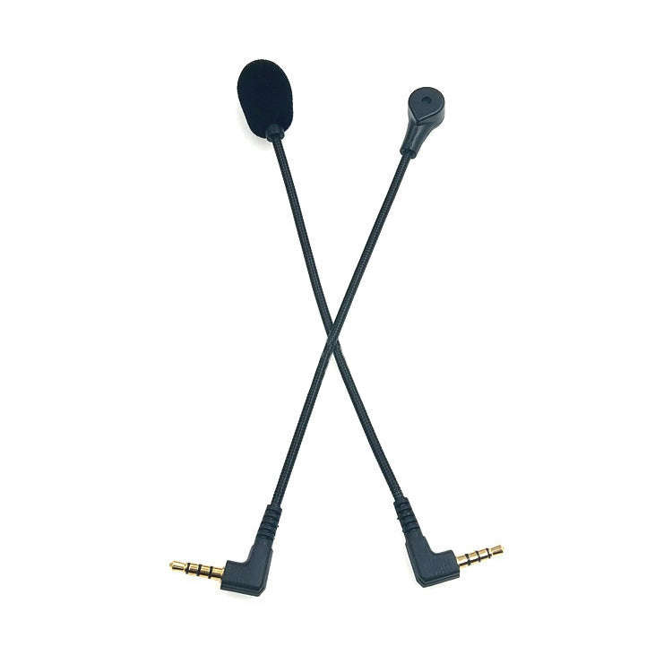 ZJ033MR-03 15.5cm 4 Level Pin 3.5mm Angle Head Plug Gaming Headset Sound Card Live Microphone