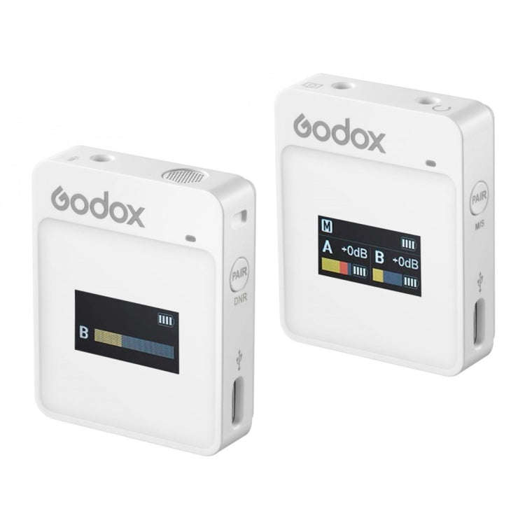 Godox MoveLink II M1 Wireless Lavalier Microphone System with Transmitters and Receiver for DSLR ...