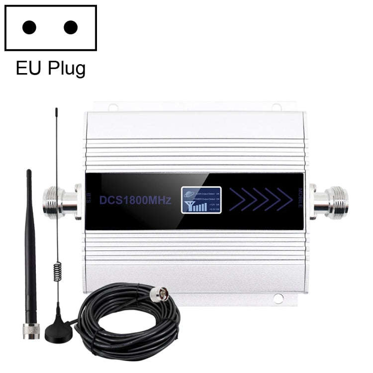 DCS-LTE 4G Phone Signal Repeater Booster, EU Plug(Silver)