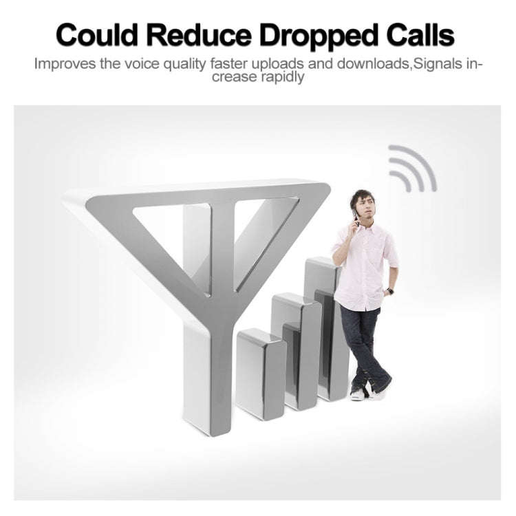 DCS-LTE 4G Phone Signal Repeater Booster, EU Plug(Silver)