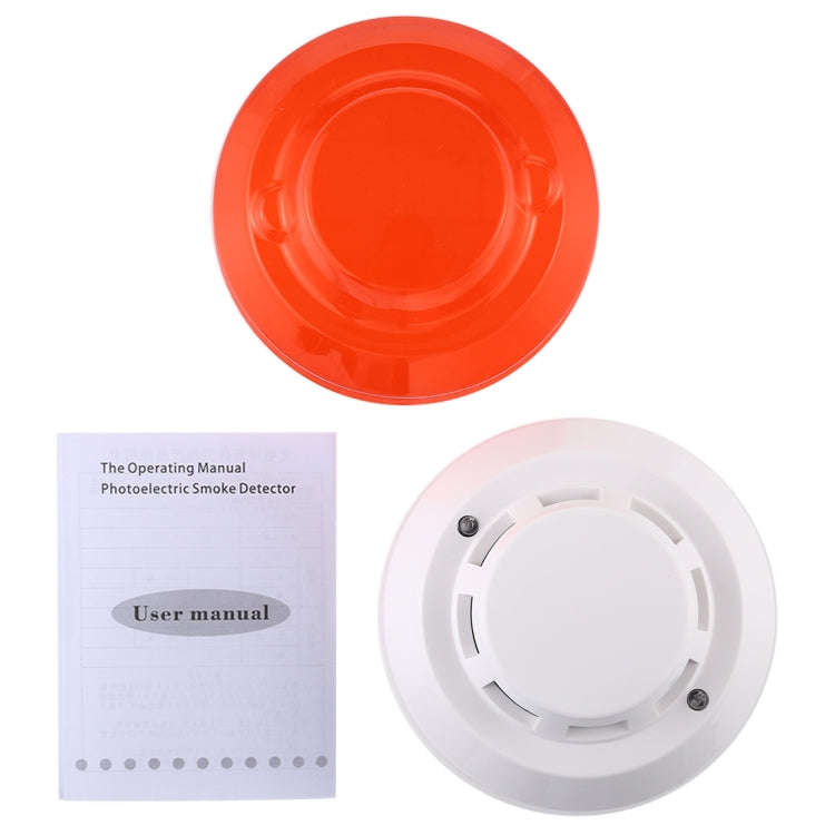 Photoelectric Smoke Detector with Red LED Indicator(White)