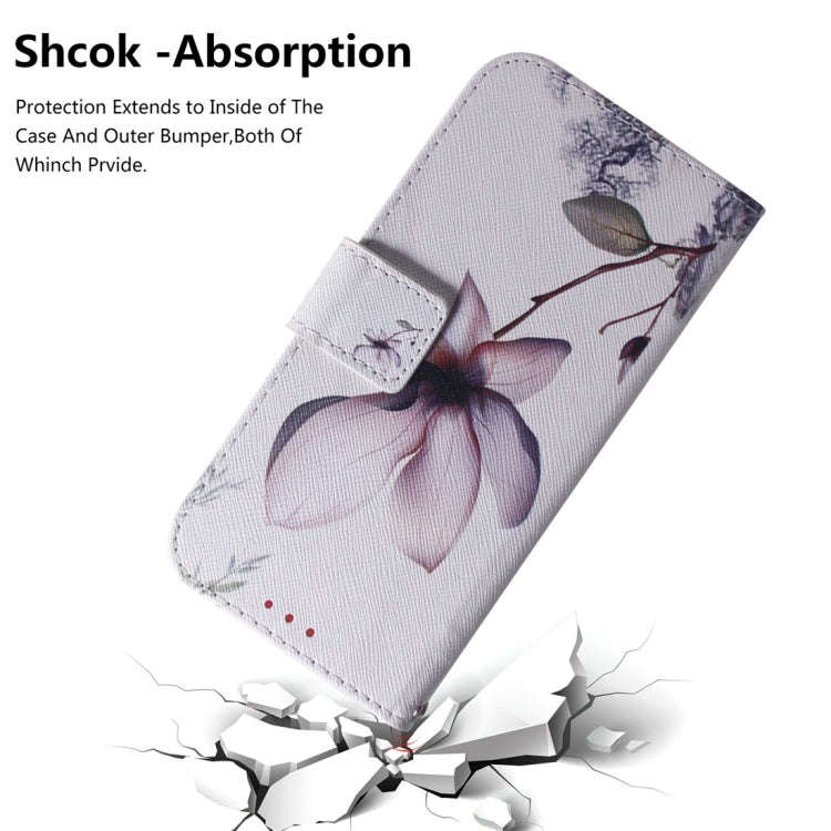 Magnolia Flower Pattern Coloured Drawing Horizontal Flip Leather Case for Motorola Moto G7 Power,...