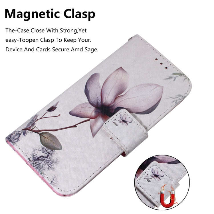 Magnolia Flower Pattern Coloured Drawing Horizontal Flip Leather Case for Motorola Moto G7 / Moto...
