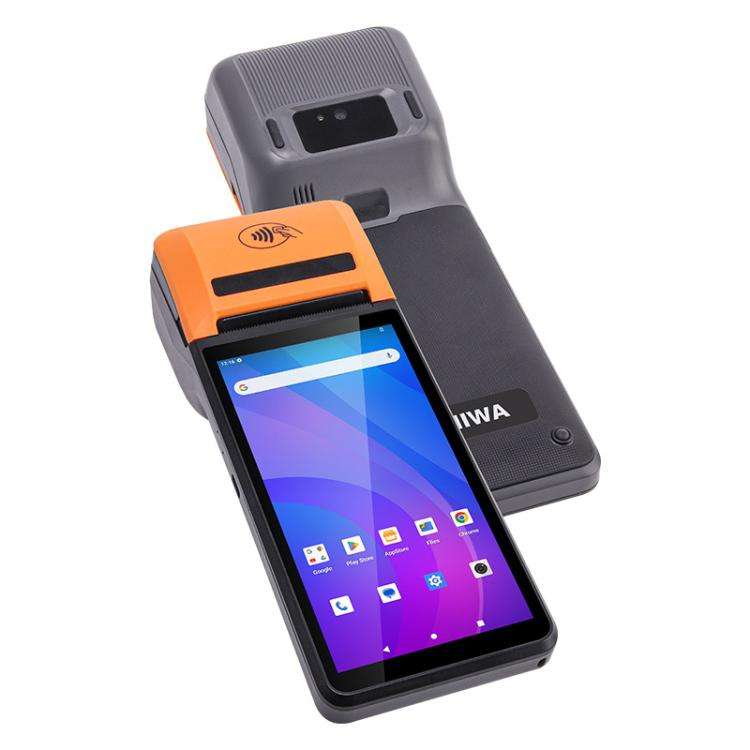 UNIWA V4P 2D QR Code Scanning Edition, 6 inch NFC Android 13 Smart Handheld POS Phone with Therma...