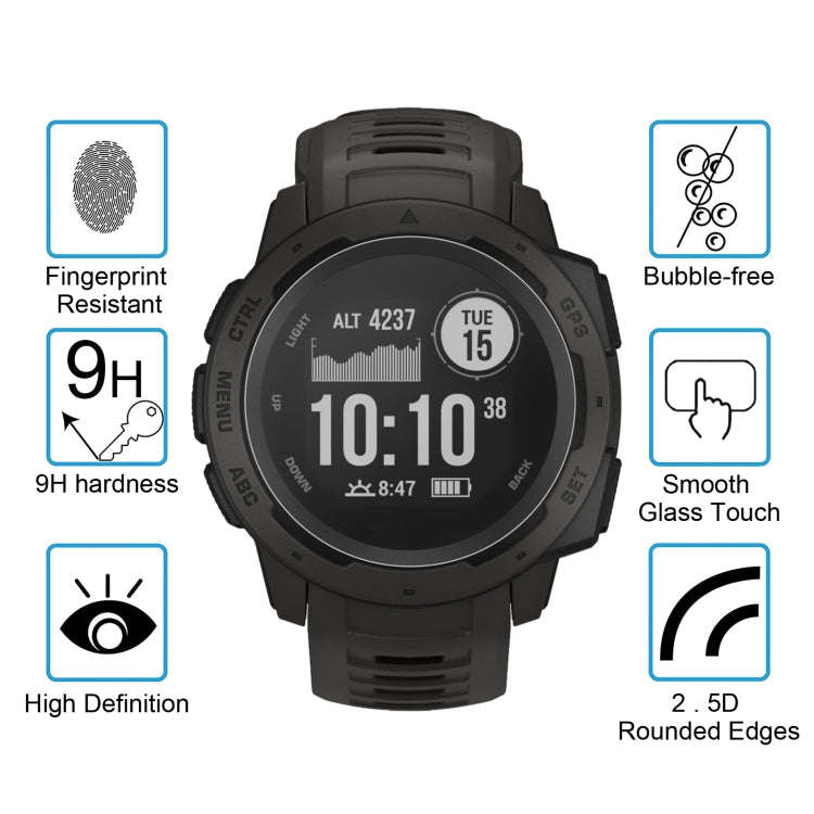 ENKAY Hat-Prince for 42mm Diameter Circular Dial Smart Watch 0.2mm 9H Surface Hardness 2.15D Curv...
