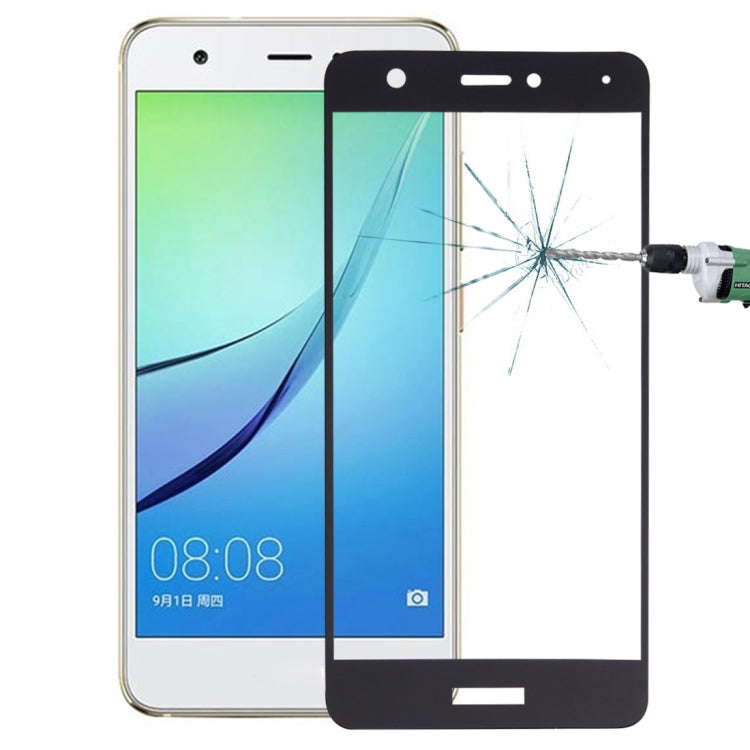 For Huawei  nova 0.26mm 9H Surface Hardness Explosion-proof Silk-screen Tempered Glass Full Scree...