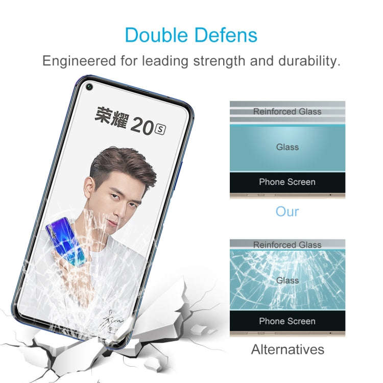 For Huawei Honor 20s 10 PCS 0.26mm 9H 2.5D Tempered Glass Film