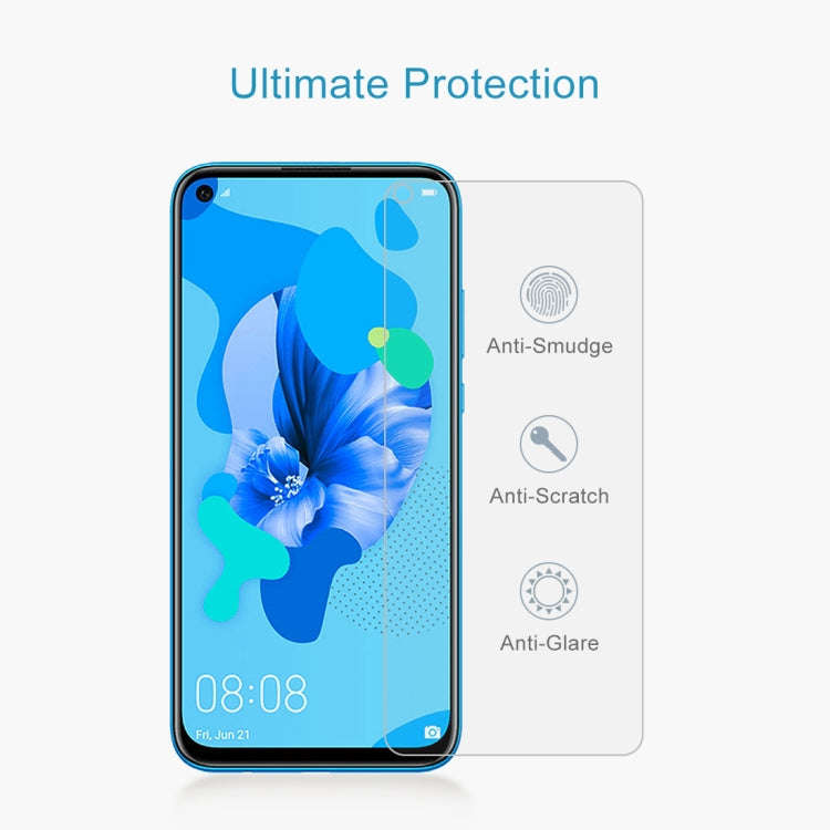 For Huawei P20 Lite 50 PCS 0.26mm 9H 2.5D Tempered Glass Film