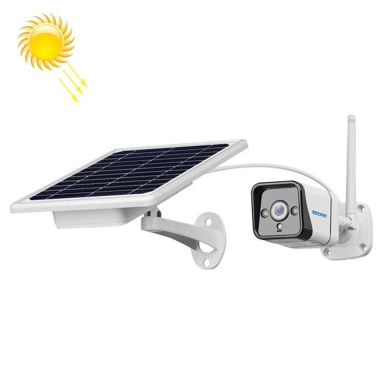 ESCAM QF320 HD 1080P 4G Solar Panel IP Camera, Support Night Vision & TF Card & PIR Motion Detect...