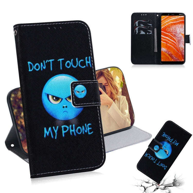 Anger Pattern Coloured Drawing Horizontal Flip Leather Case for Nokia 3.1 Plus, with Holder & Car...