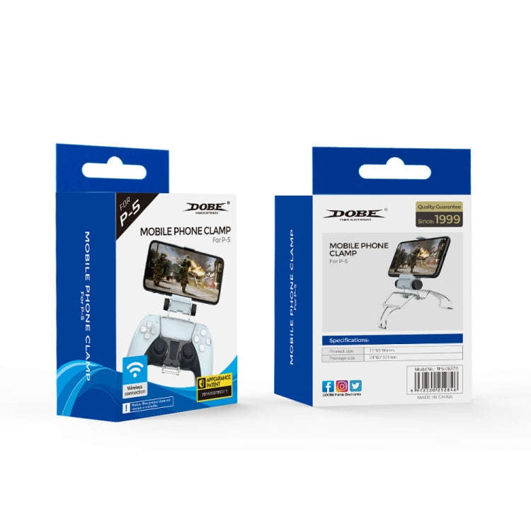 DOBE TP5-0527B Gamepad Controller Smart Phone Cellphone Mount holder Support Clamp Clip For PS5