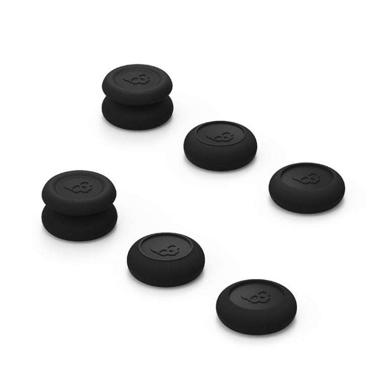 Left + Right Gamepad Rocker Cap Button Cover for NS Pro / PS4(Black)