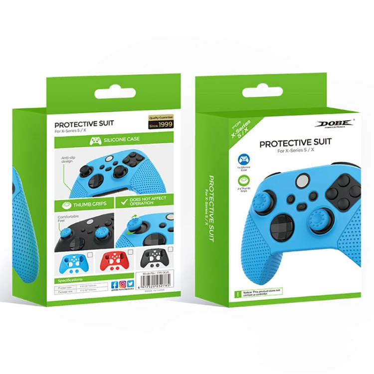 DOBE TYX-0626 Anti-slip Silicone Handle Protective Cover For XBOX Series X(Blue)