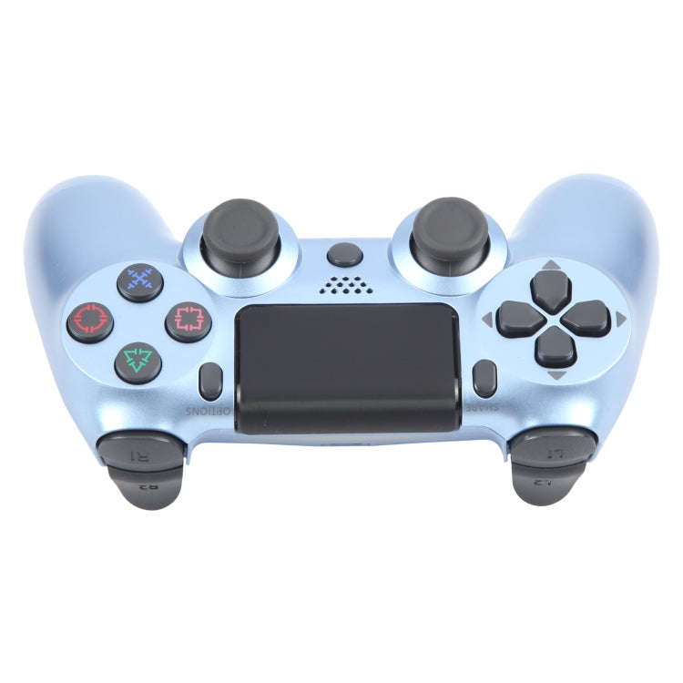 Wireless Bluetooth Snowflake Button Game Controller for Sony PS4 (Titanium Blue)