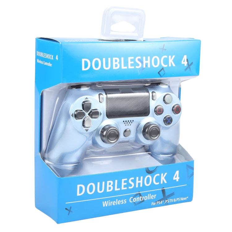 Wireless Bluetooth Snowflake Button Game Controller for Sony PS4 (Titanium Blue)