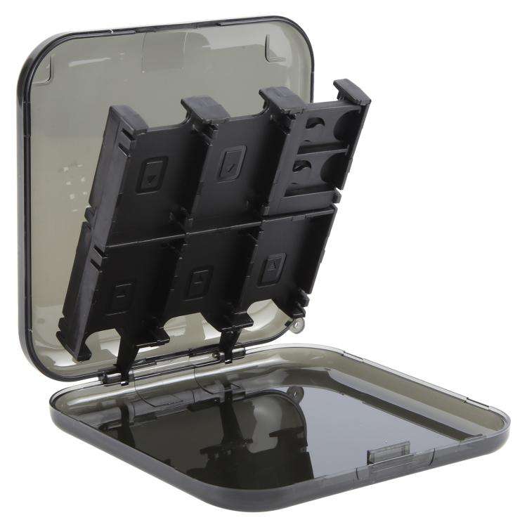 12 in 1 Box Memory Card Holder Box for Nintendo Switch(Black)