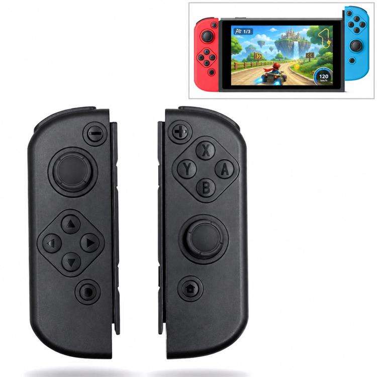 Left and Right Bluetooth Wireless Joypad Gamepad Game Controller for Switch(Black)