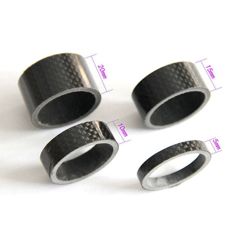 Bicycle Front Fork Headset Carbon Fiber Gasket Stem Wrist Backing Ring 3K Carbon Fiber 5 / 10 / 1...