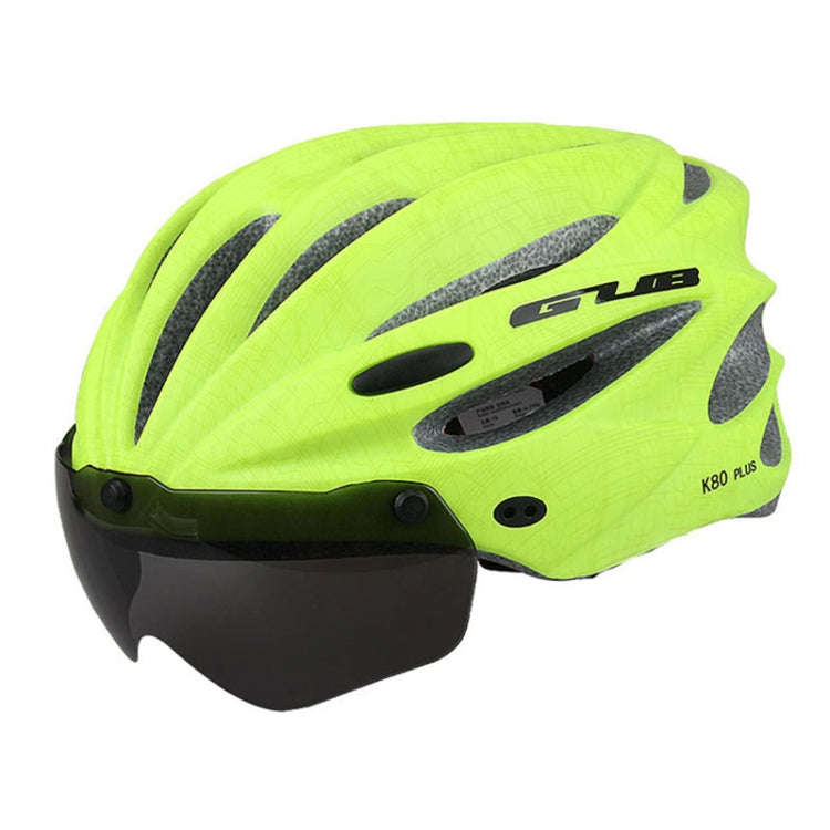 GUB K80 Plus Bike Helmet With Visor And Goggles(Fluorescent Green)
