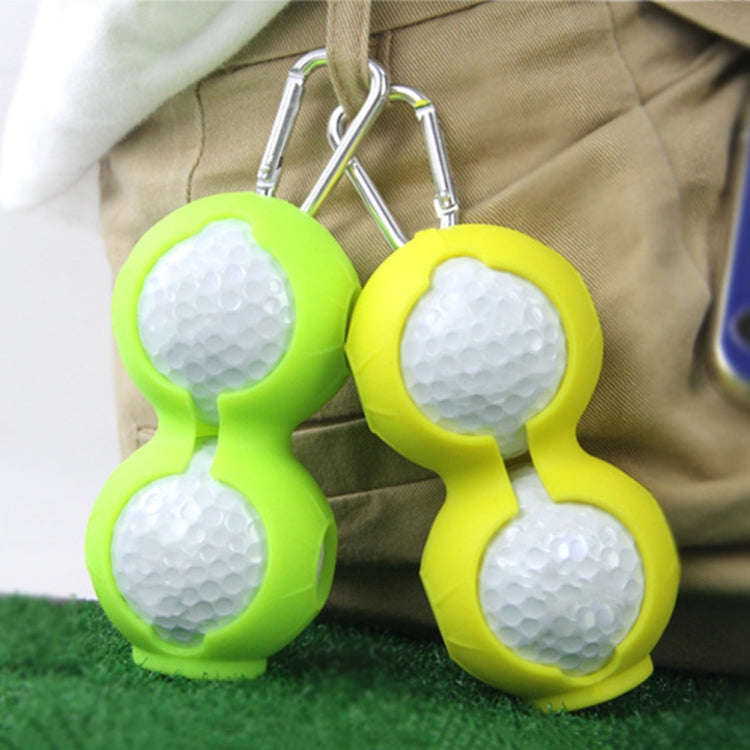 2 PCS Golf Silicone Double-ball Protective Sleeve(Black)