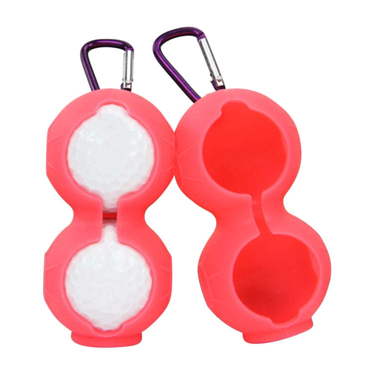 2 PCS Golf Silicone Double-ball Protective Sleeve(Pink)
