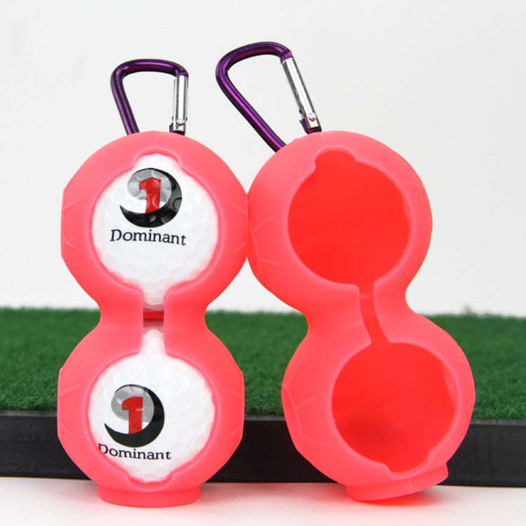 2 PCS Golf Silicone Double-ball Protective Sleeve(Pink)