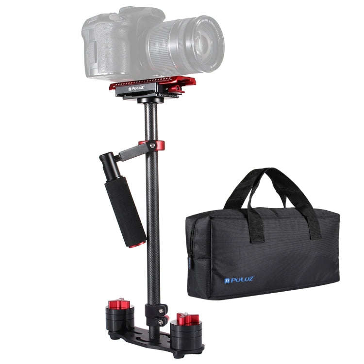 PULUZ 38.5-61cm Carbon Fibre Handheld Stabilizer for DSLR & DV Digital Video & Cameras, Load Rang...
