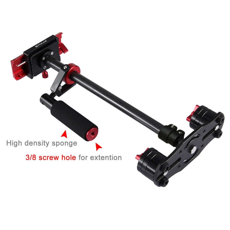 PULUZ 38.5-61cm Carbon Fibre Handheld Stabilizer for DSLR & DV Digital Video & Cameras, Load Rang...