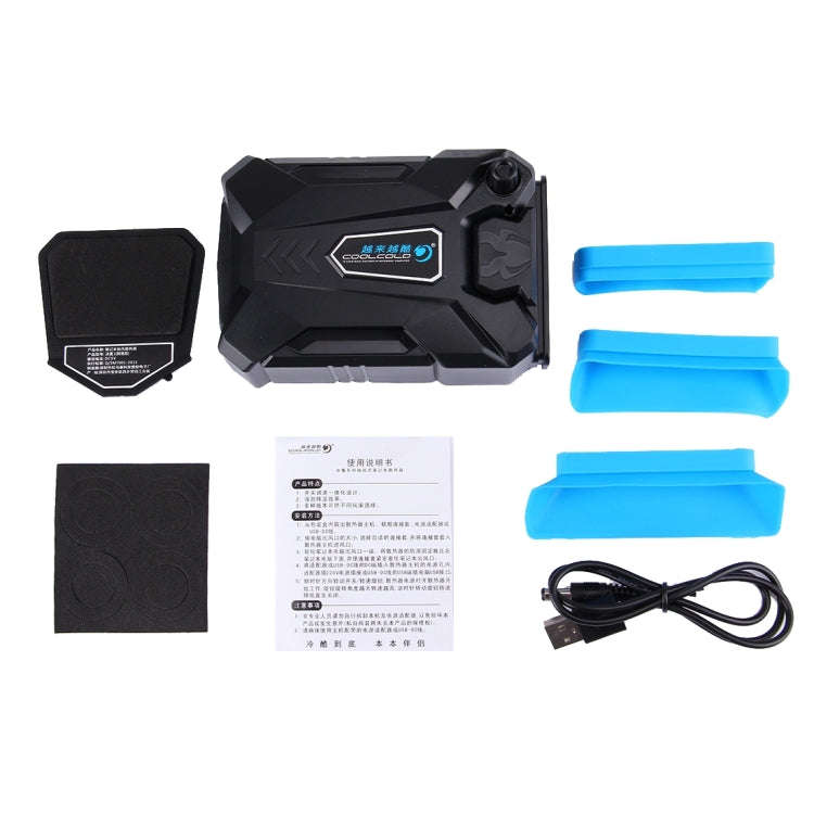 Ice Troll III Gaming Laptop Notebook Cooling Pad Mute Air Extracting Cooling Fan Turbo Heat Radia...
