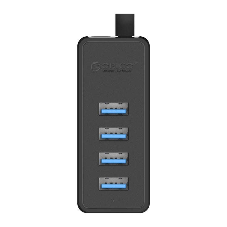 ORICO W5P-U3-100 4-Port USB 3.0 Desktop HUB with 100cm Micro USB Cable Power Supply(Black)