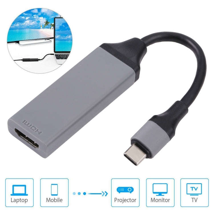 USB-C / Type-C 3.1 to HDMI 4Kx2K HDTV Cable, Cable Length: 20cm