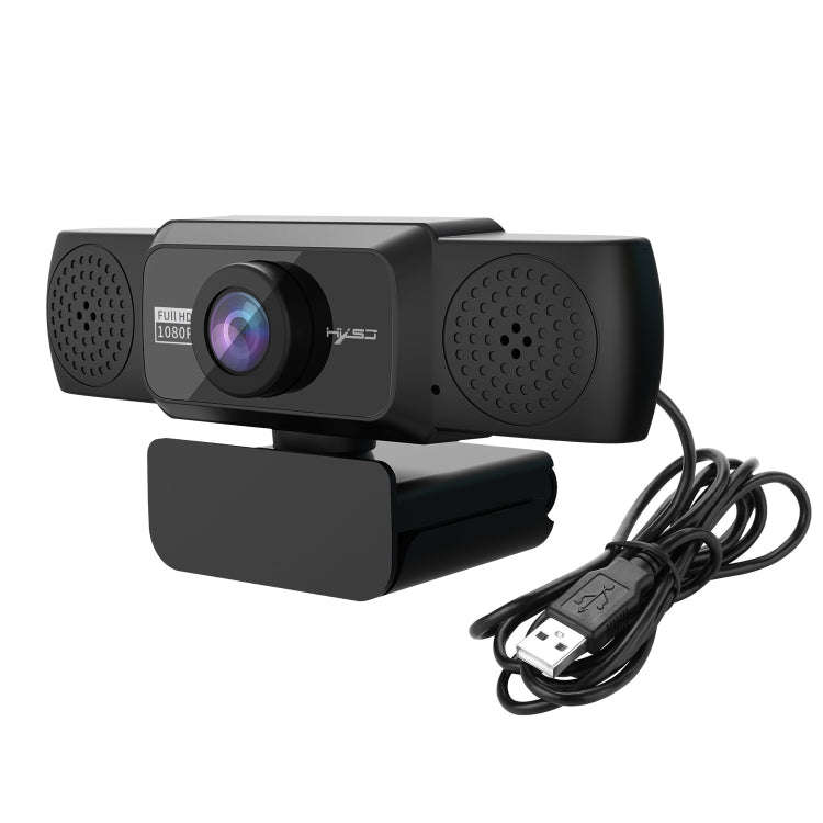 HXSJ S5 1080P Adjustable HD Video Webcam PC Camera with Microphone(Black)