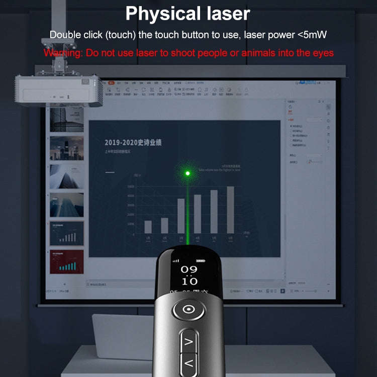 ASiNG A9 Pro 32GB Green Light Multifunctional PPT Touch Laser Page Turning Pen Wireless Presenter...