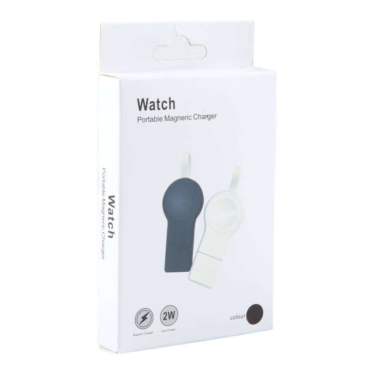 For Apple Watch Series 2W USB Port Portable Magnetic Charger (Black)