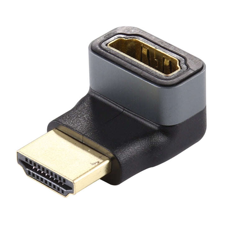 HDMI male to HDMI Female 90 Degree Elbow Head Aluminium Alloy Adapter(Black)